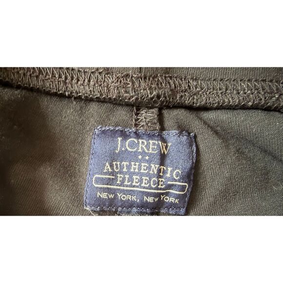 J.Crew Authentic Fleece Jogger Pants Black Zip Pockets Drawstring Men’s Medium - Picture 3 of 8
